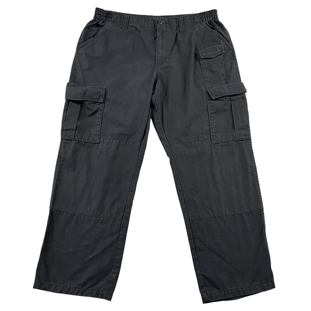 Propper Cargo Pants Mens 40x30 Black Ripstop Double Knee